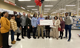  Group at Office Depot Store with large check